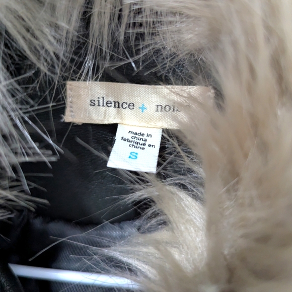 NWOT Urban Outfitters Silence & Noise Faux Fur Jacket Small - Picture 9 of 9